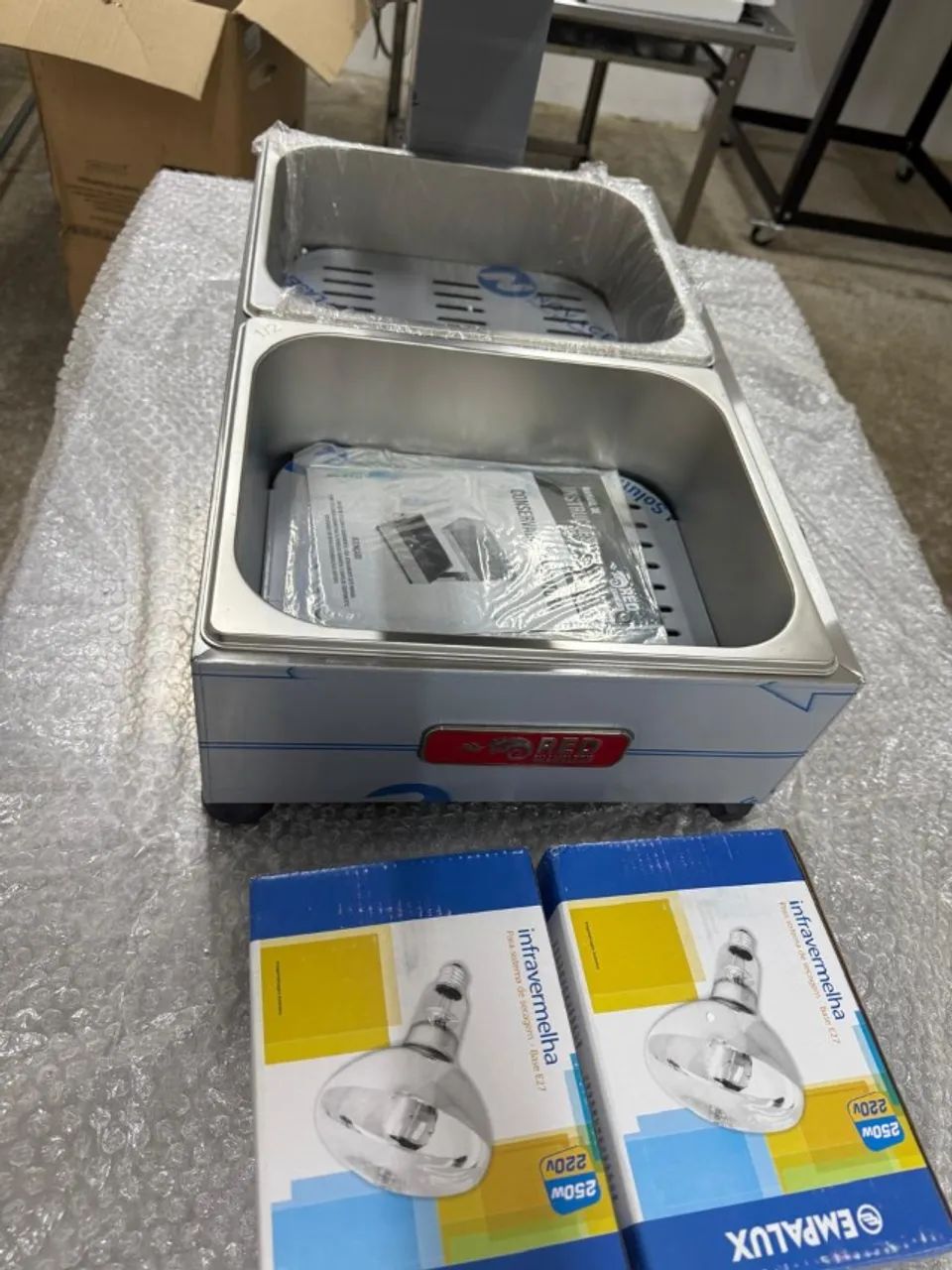 CONSERVADOR DE FRITURA COM 2 CUBAS 1/2 220V/P - Foto 3