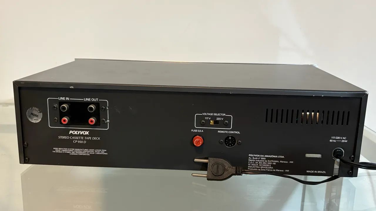 Tape deck Polyvox CP950D (raro estado, revisado) - Foto 5