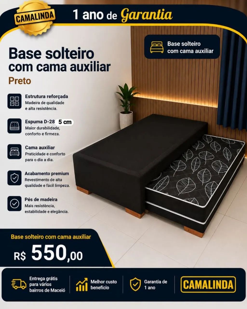 Bases box solteiro  - Foto 5