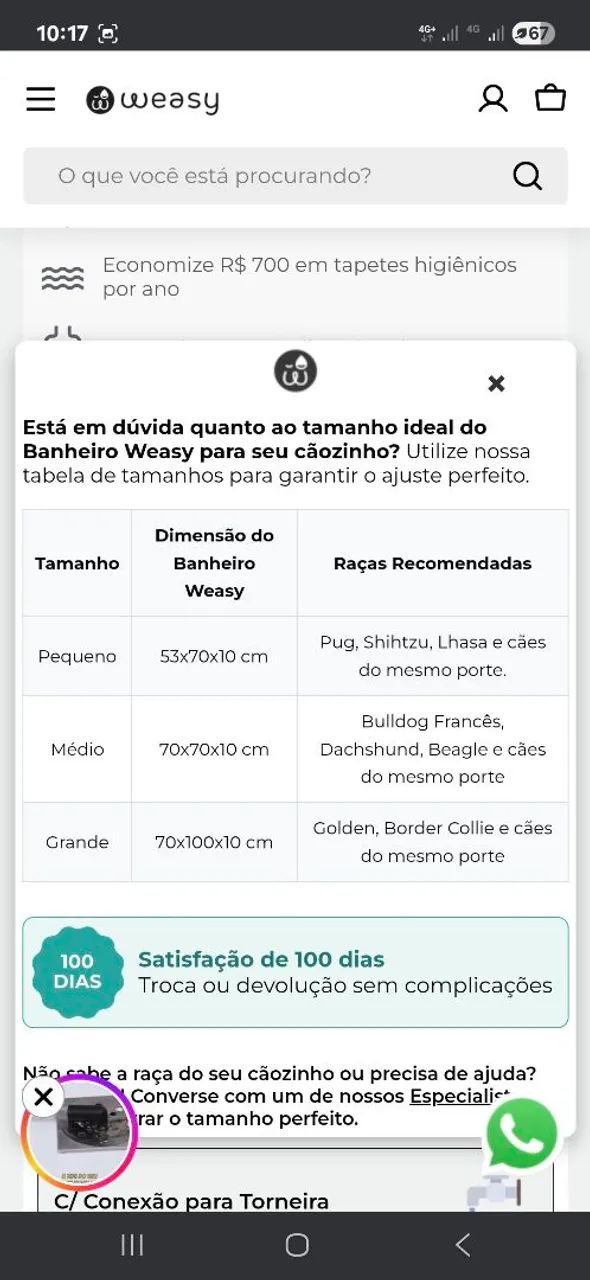 Weasy cão (banheiro inteligente) - Foto 3