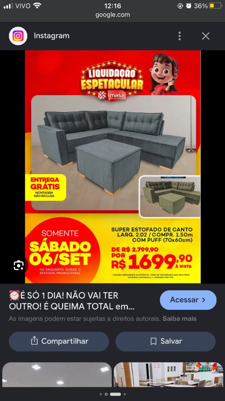 Sofá + puff