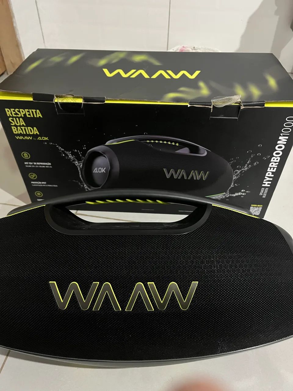 caixa de som boom box waaw - Foto 4