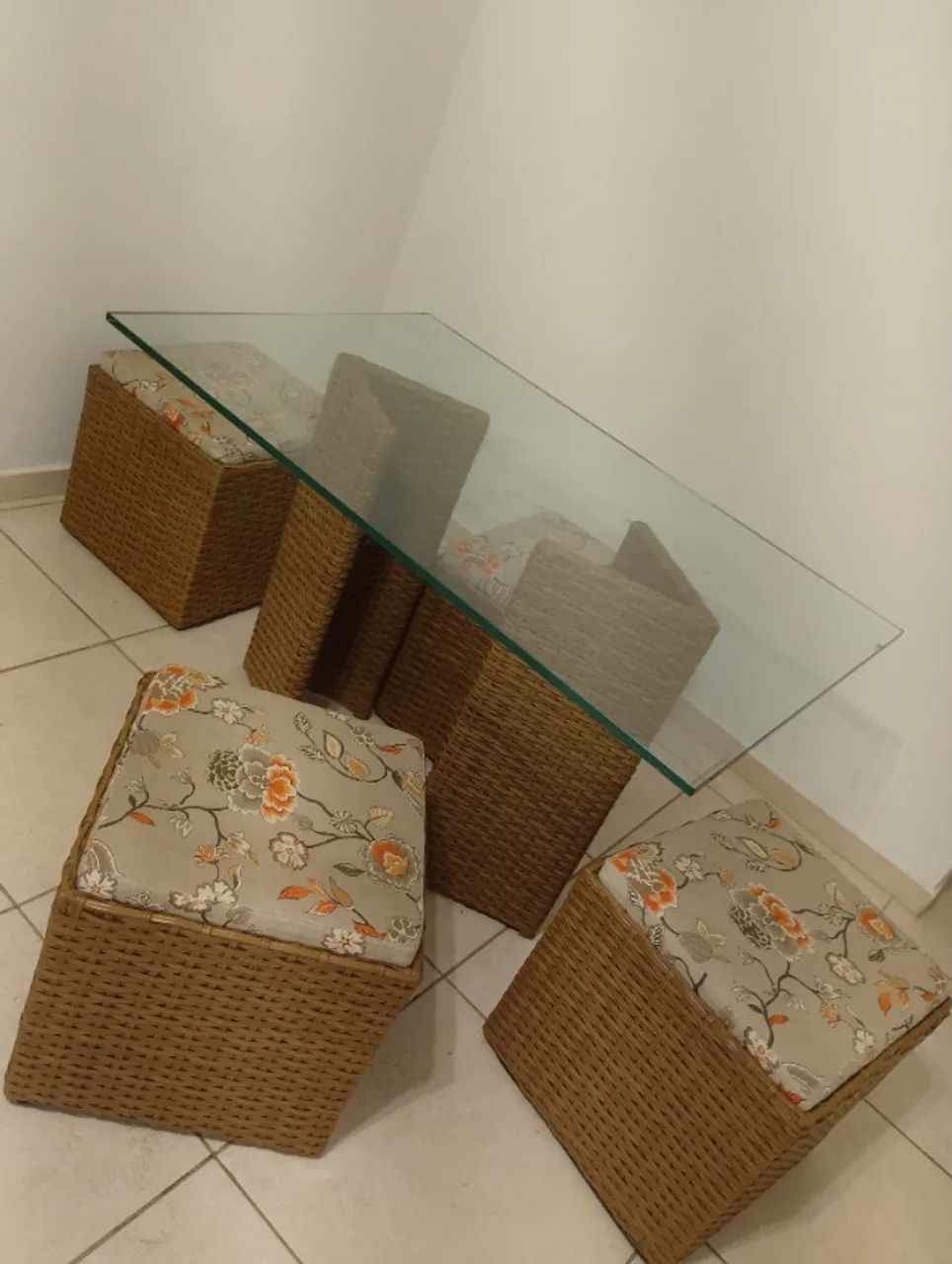Mesa de vidro (Base de Fibra) - Foto 2