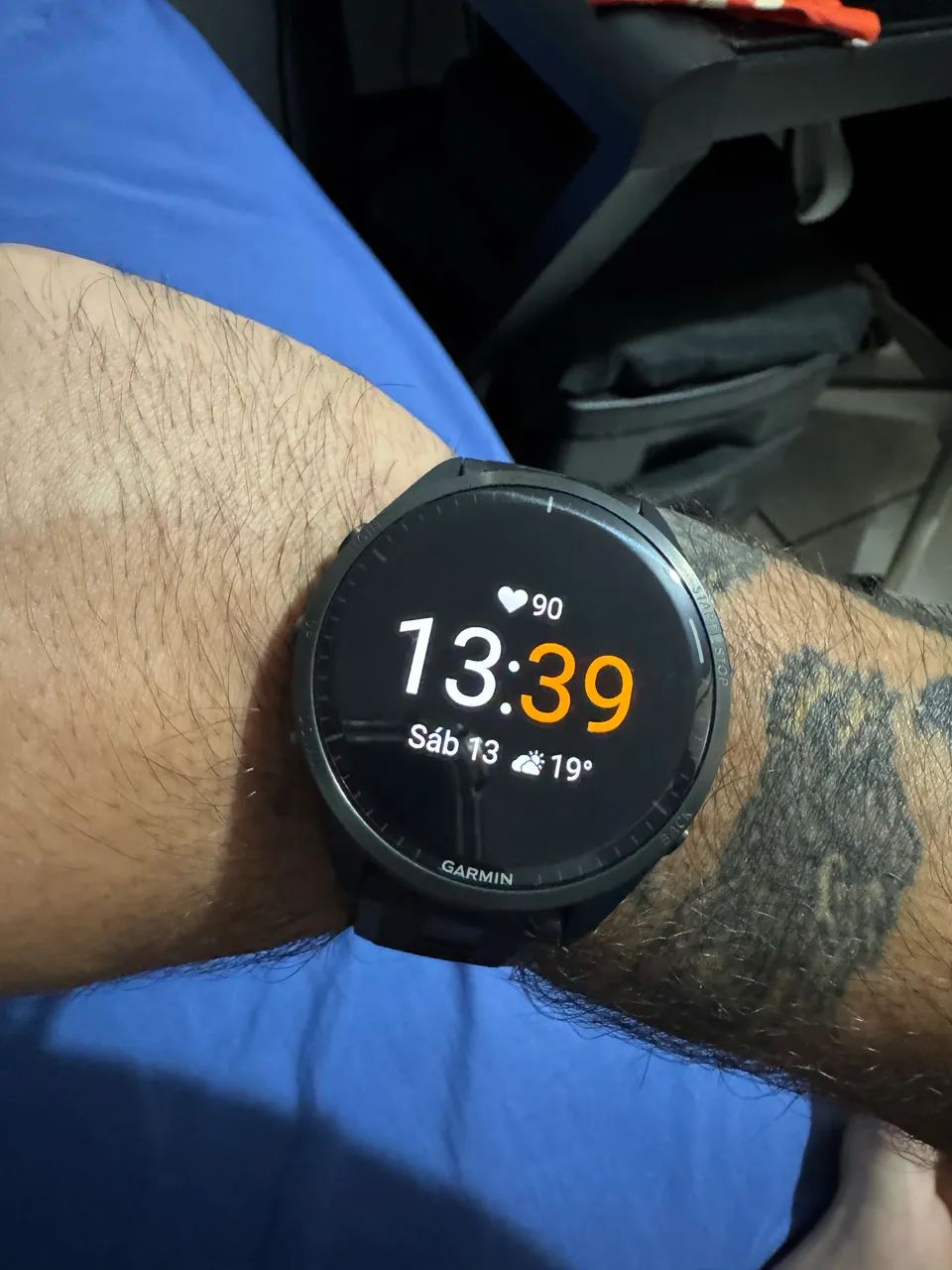 Smartwatch Garmin 965 forerunner 47mm preto - Foto 5