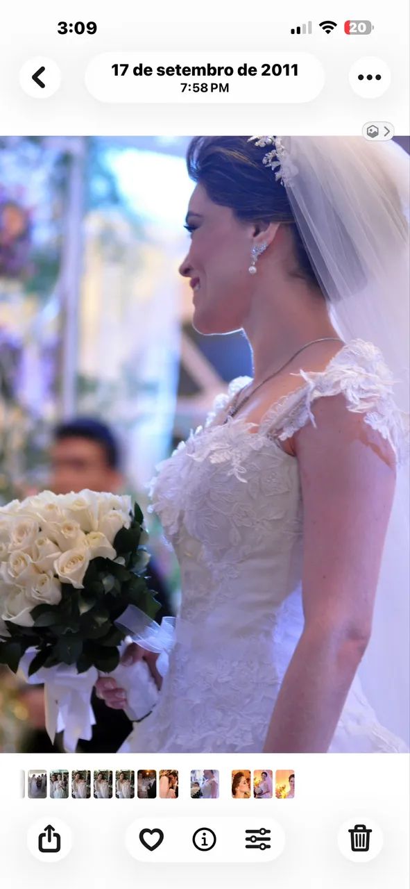 Vendo lindo vestido de noiva - renda 