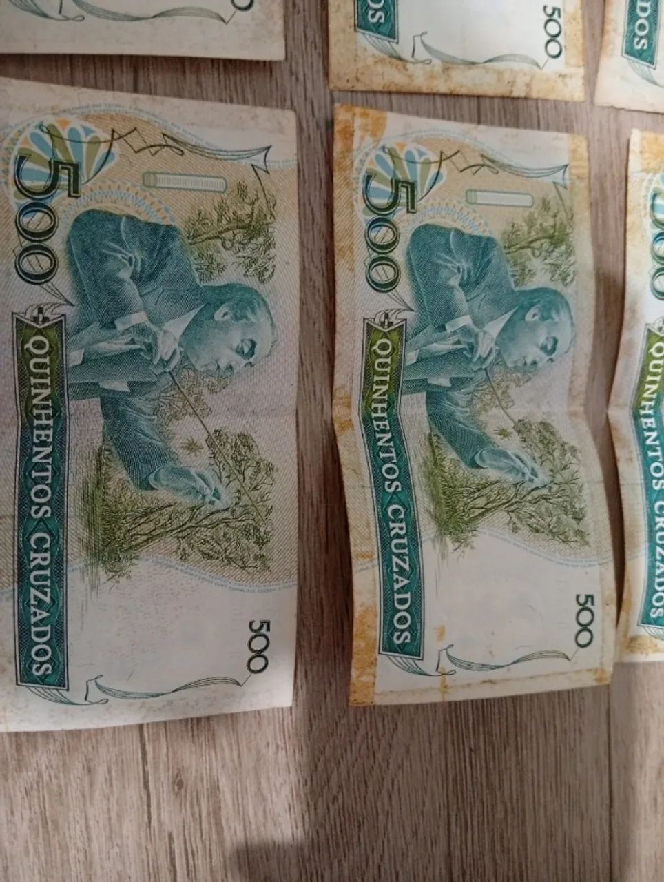 6 Cédulas antigas de 500 cruzados. - Foto 5