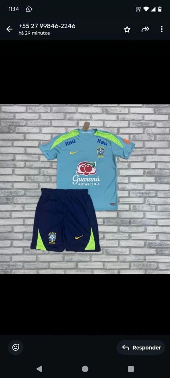 Kit nk dri fit premium e de time conjunto camisa + bermuda academia - Foto 3