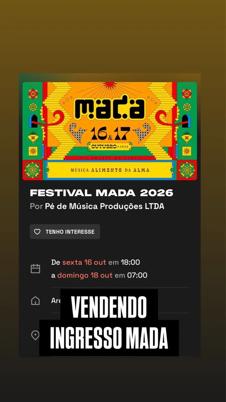 Ingresso MADA
