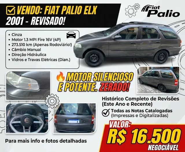Fiat Palio ELX 1.3 MPI Fire 16V 4P 2001