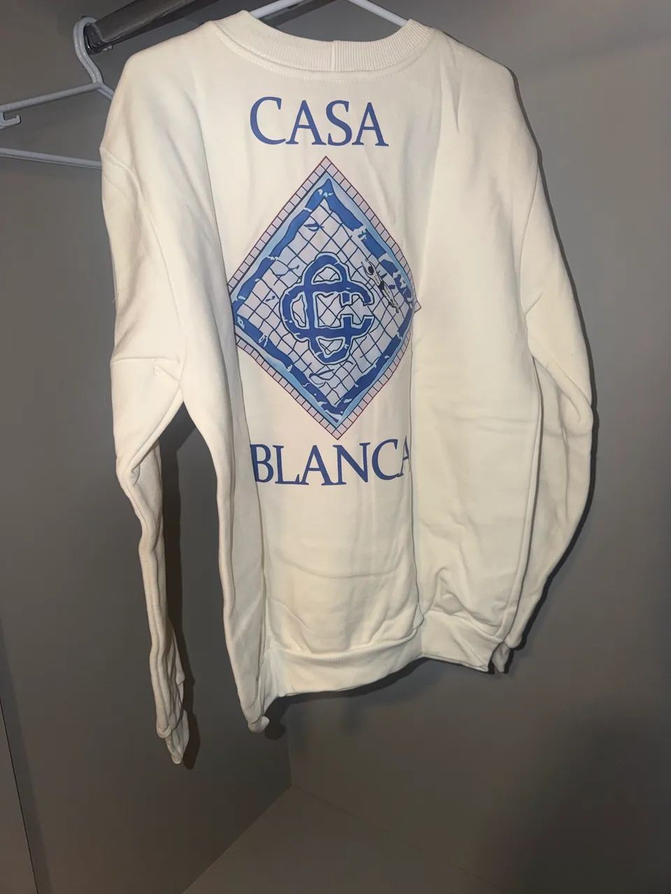 Moletom oversized casa blanca