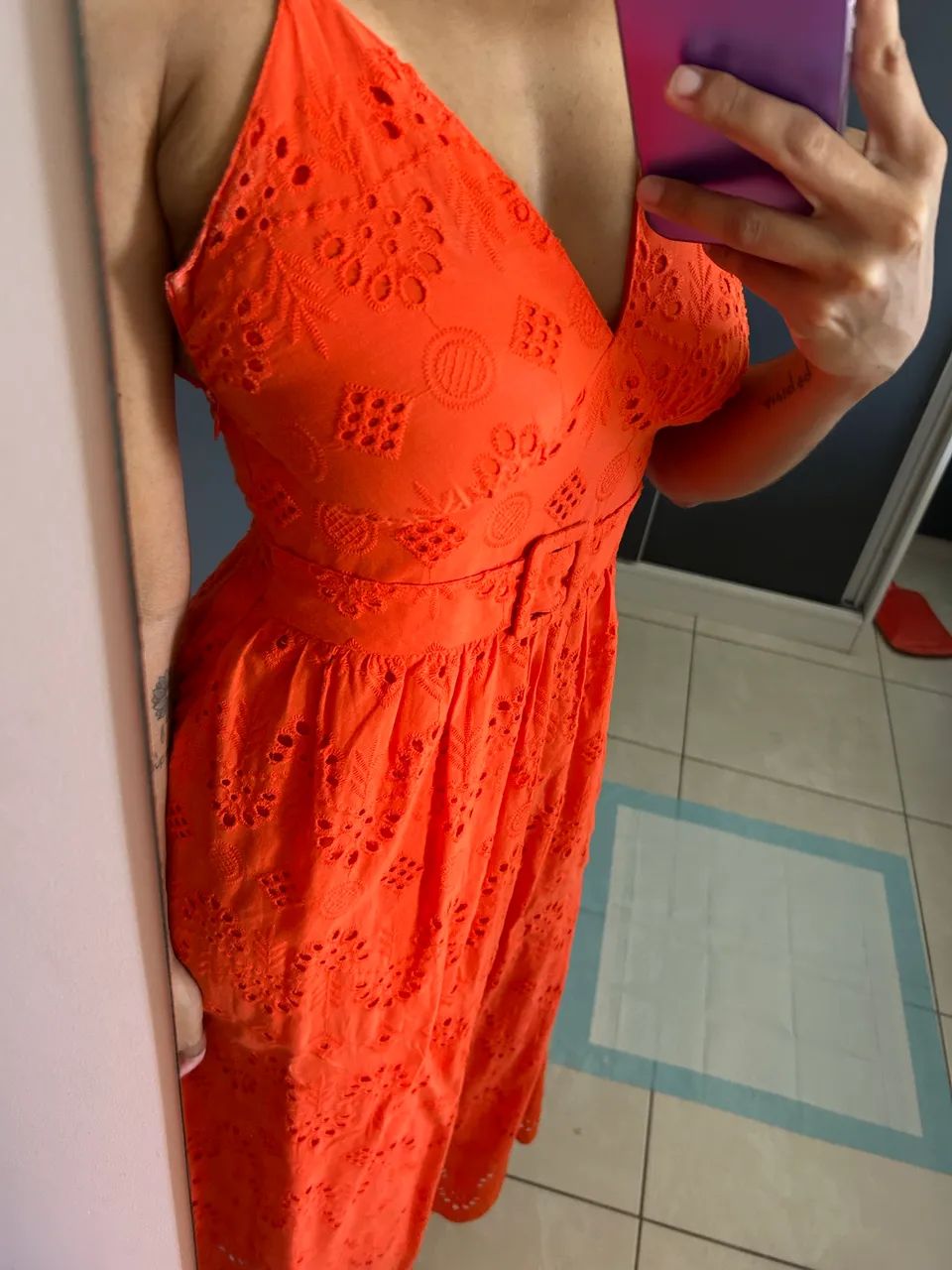 Vestido laranja P  - Foto 4