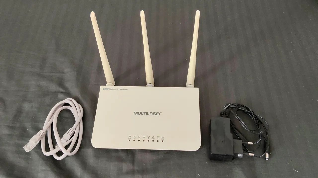 Roteador Multilaser R163 300mbps 3 Antenas (usado) - Foto 4