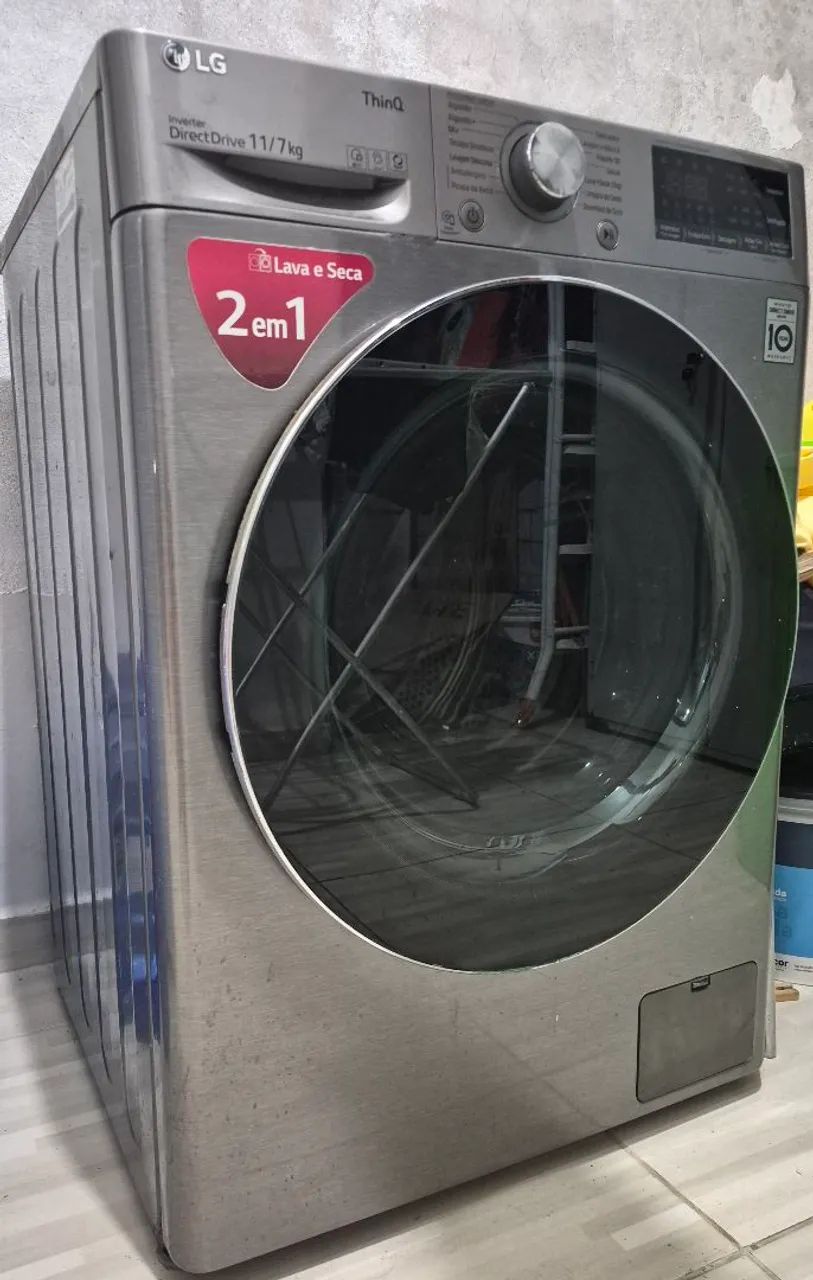 Máquina de lavar lava e seca LG