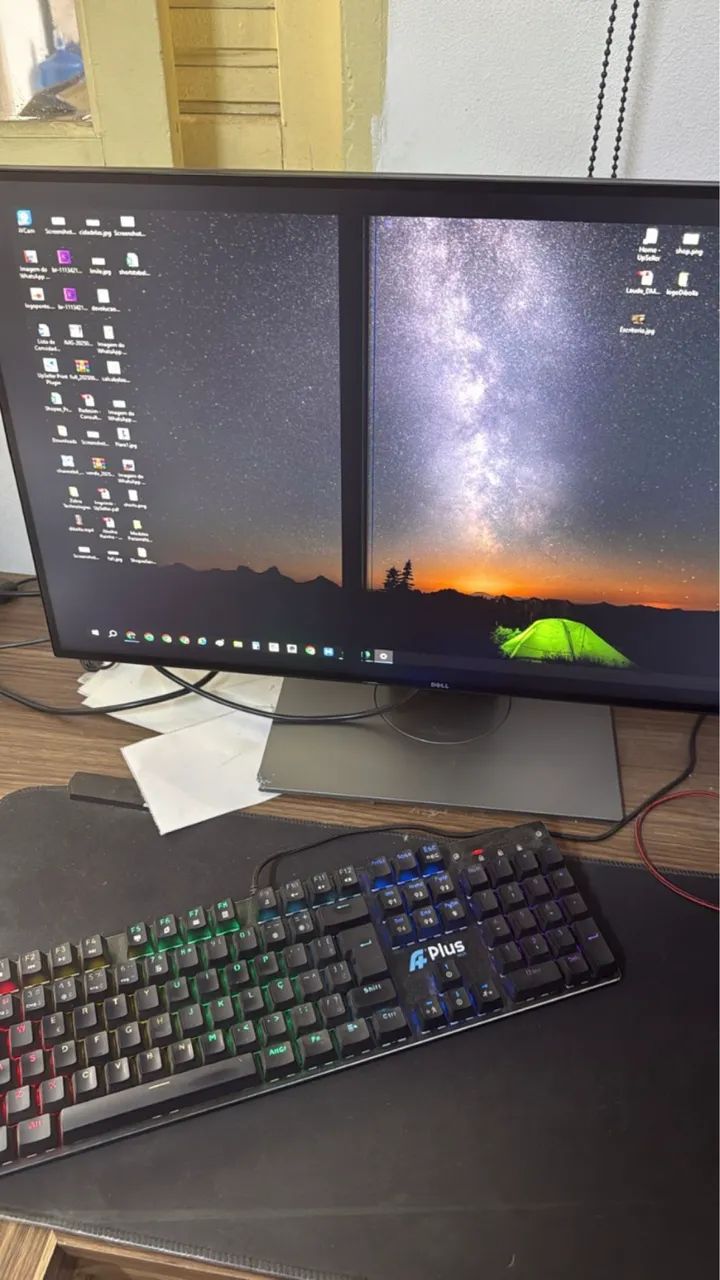 Monitor Dell Ultrasharp - modelo U2717D com defeito - 350,00