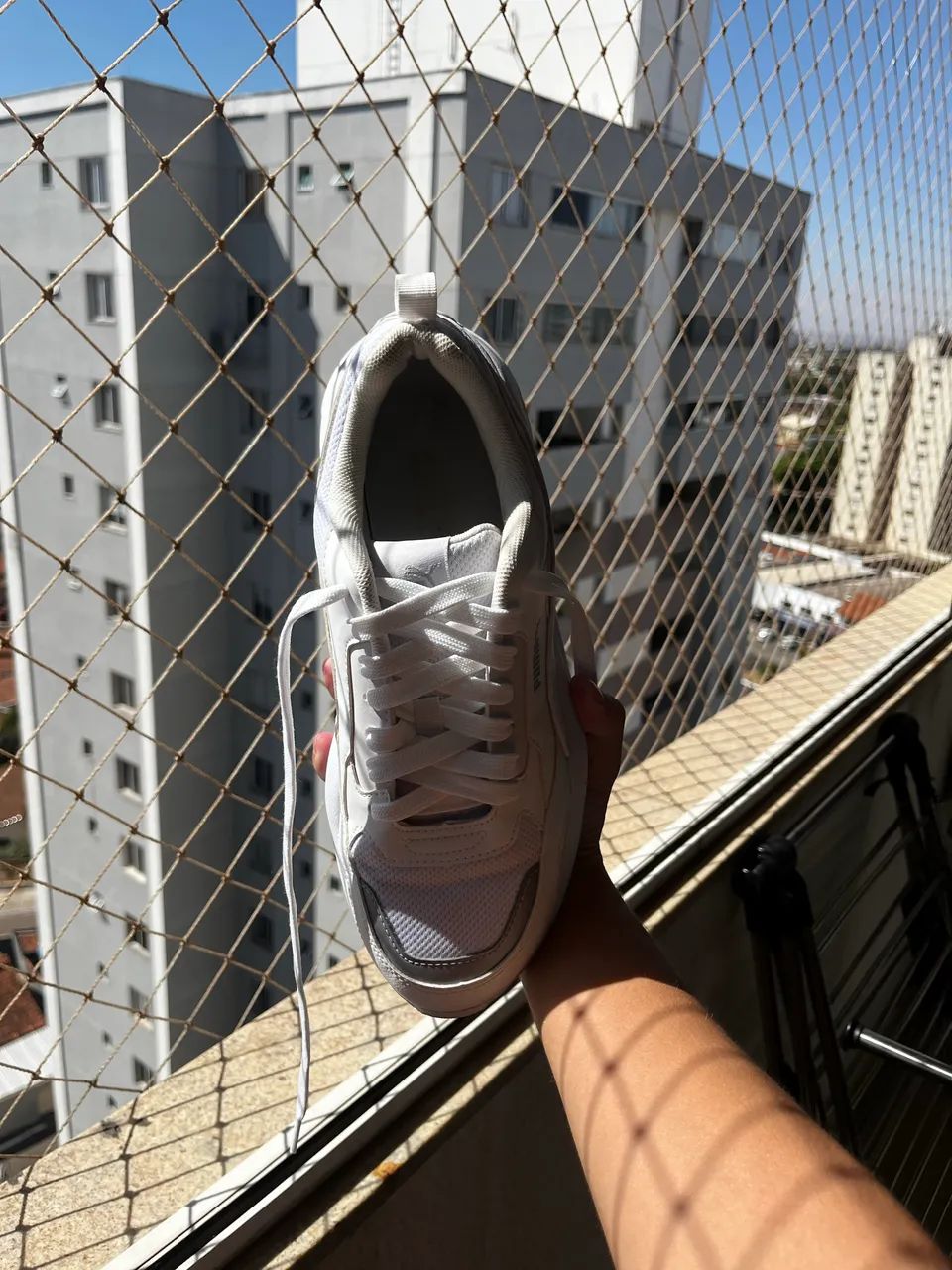 Puma X-Ray 2 Square BDP - Branco + Cinza original - Foto 3