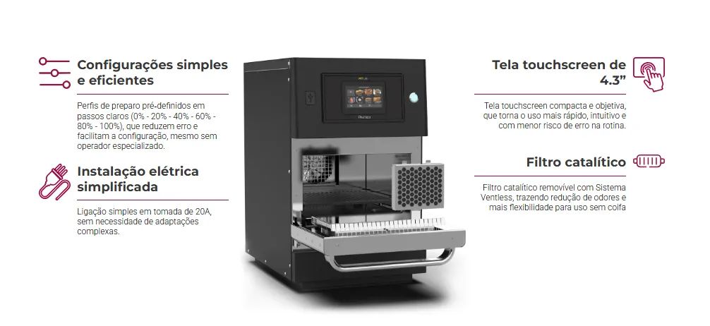 Forno de finalização Speed oven  FIT Lite Pratica - Indianara