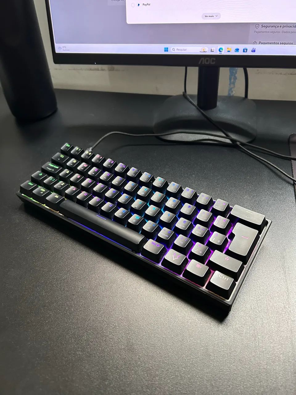 Teclado gamer husky blizzard 