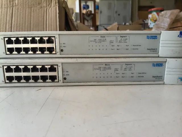 Switch 3com Super Stack II Ps Hub 40 12-port - Usado - Foto 2