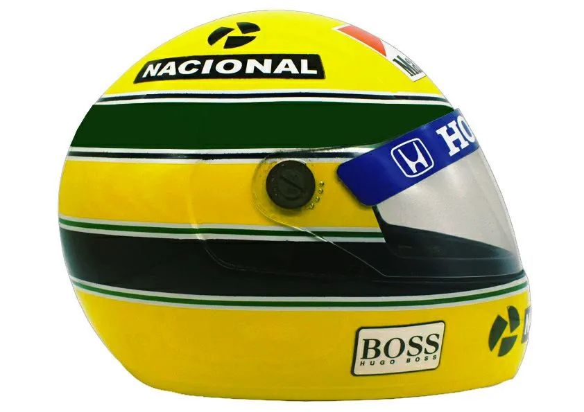 Capacete Ayrton Senna. - Foto 4