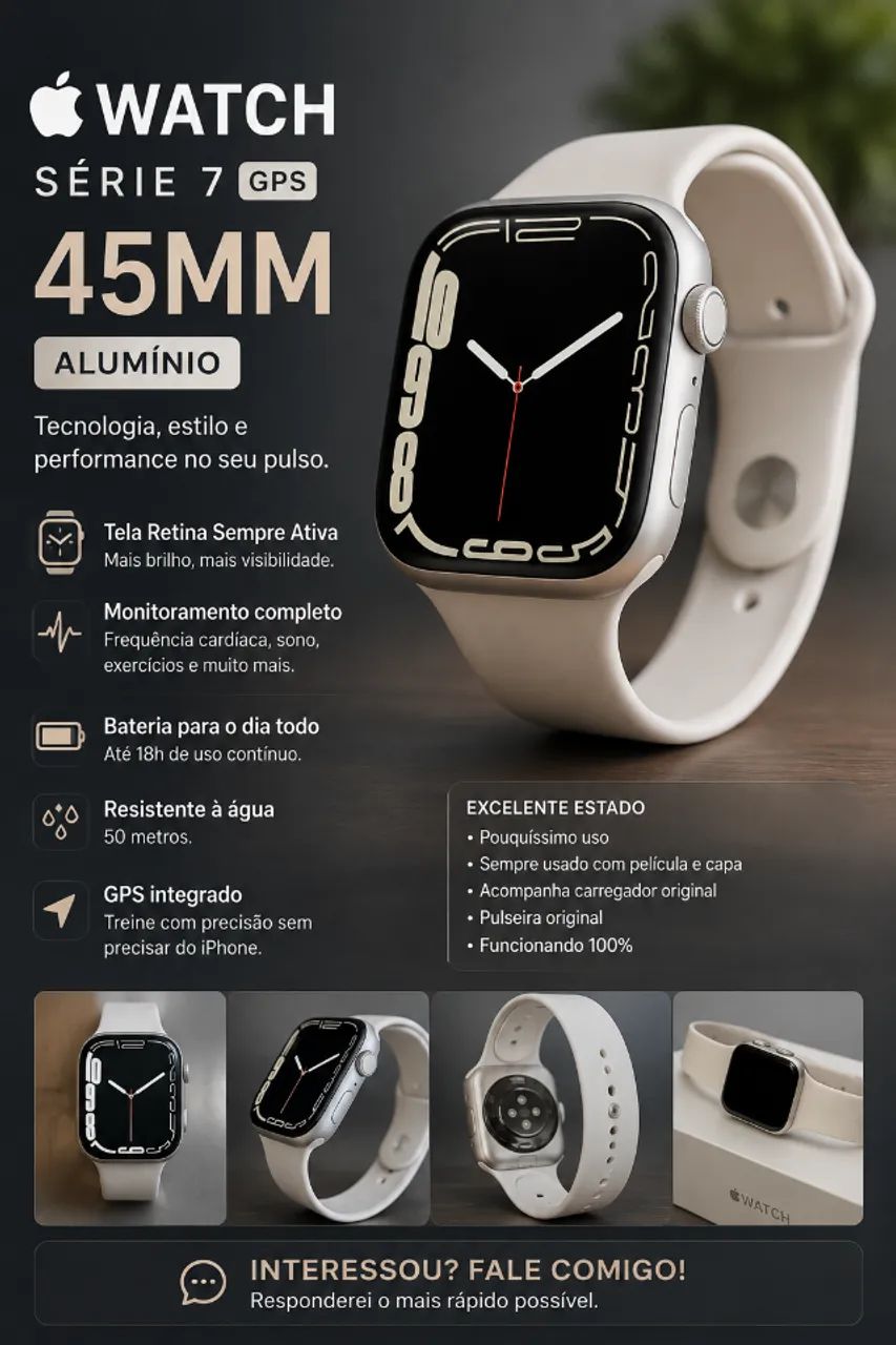 Apple Watch Série 7 GPS 45 mm