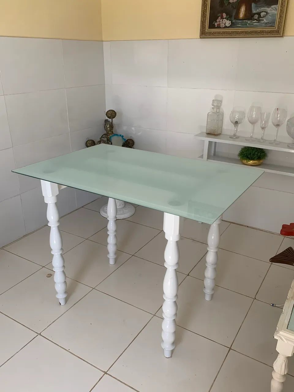 Vende-se mesa com tampo de vidro  - Foto 5