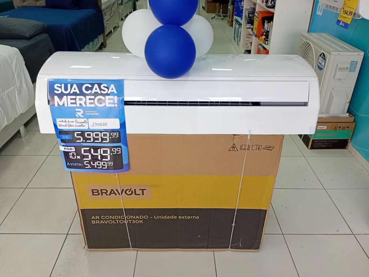 Central de ar 30 mil BTUs Inverter 