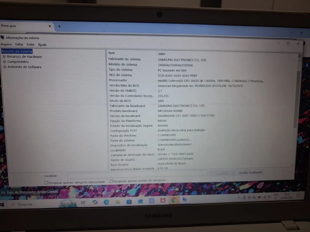 Notebook Samsung  - Foto 2