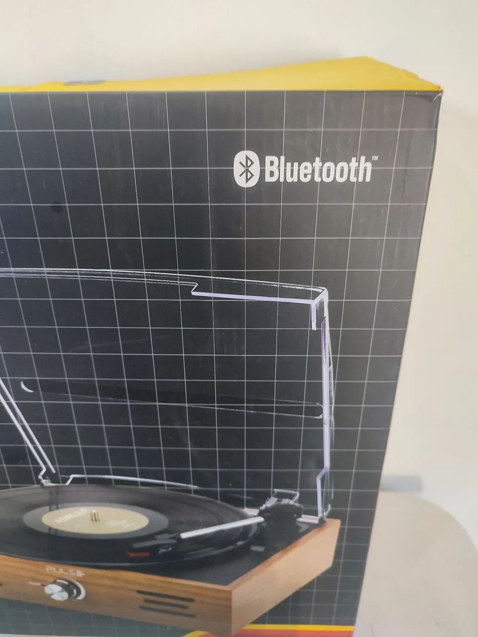 Toca discos Vitrola Retrô Pulse Bluetooth com caixa e nota fiscal agulha zero km  - Foto 4