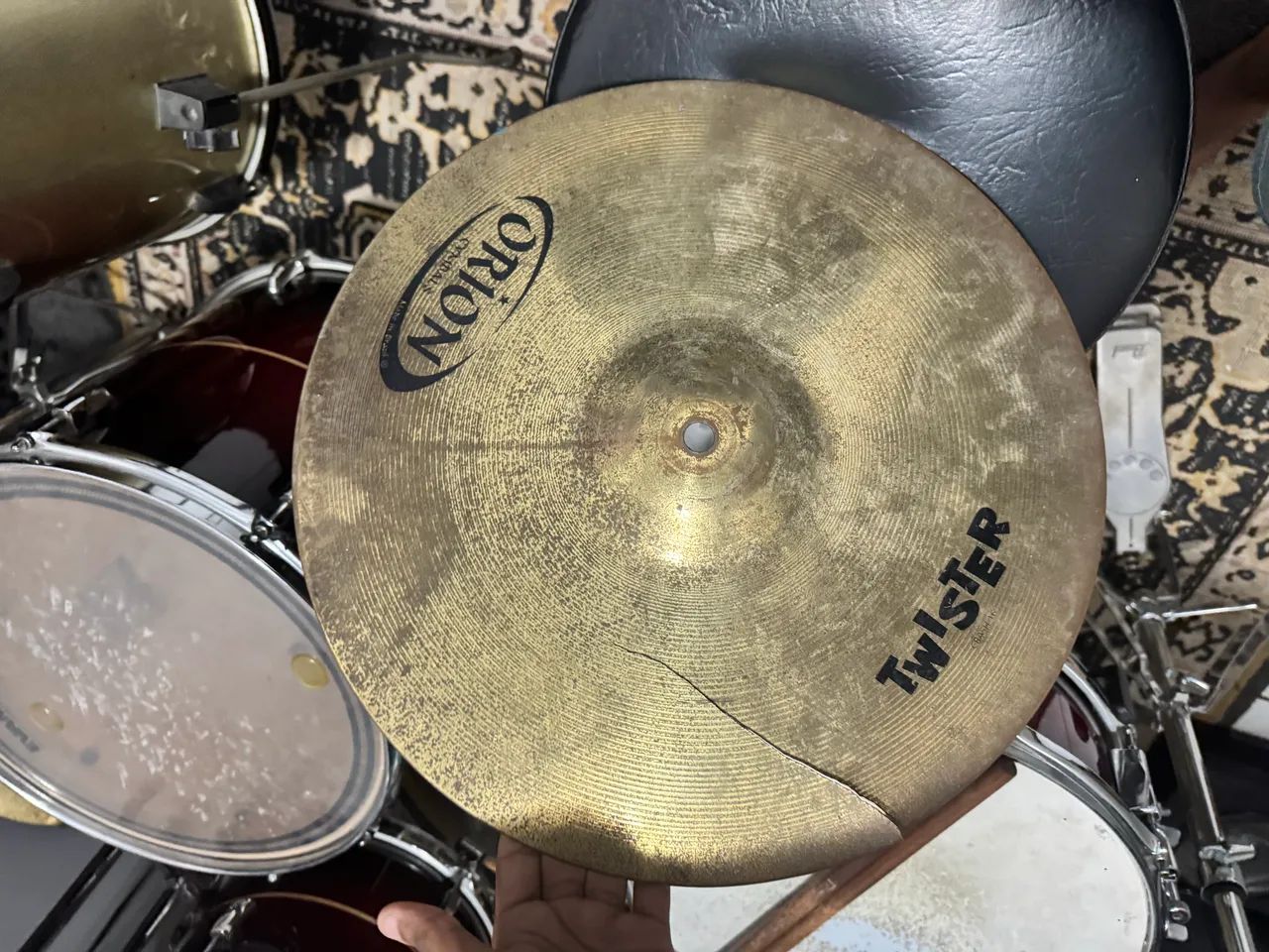 Conjunto de pratos de bateria - Foto 3