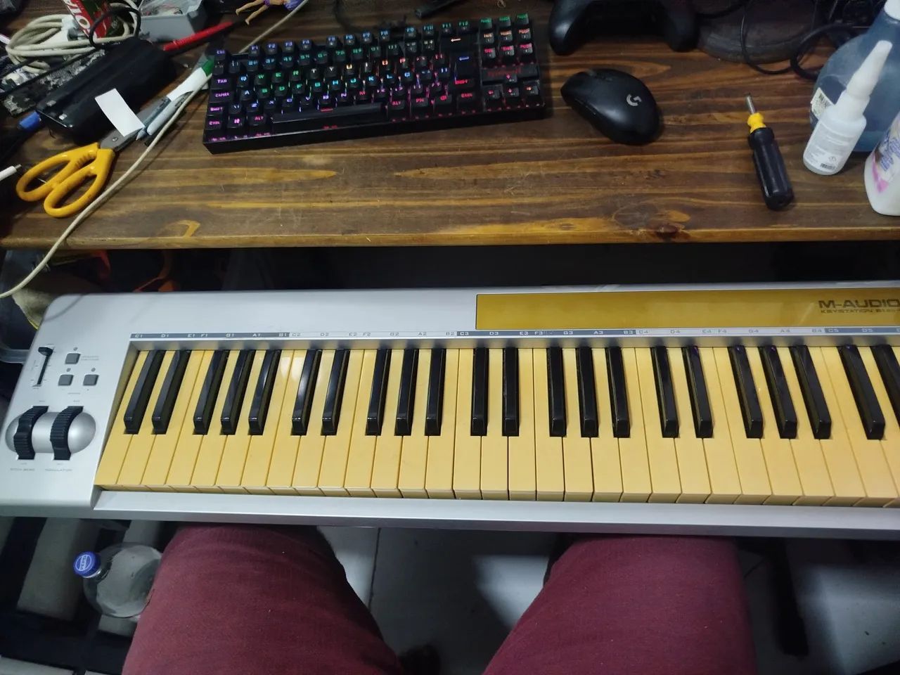 Controlador M-audio com suporte e case!!