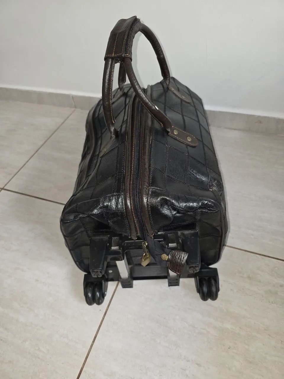 Mala Bolsa Couro Legítimo! - Foto 4