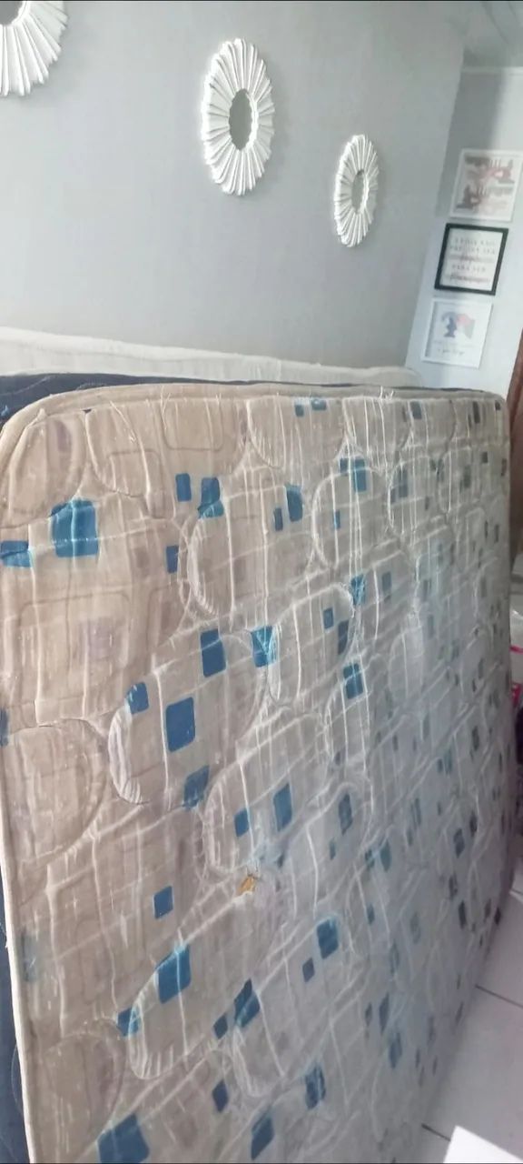 Vendo cama box casal Ortobom usada 