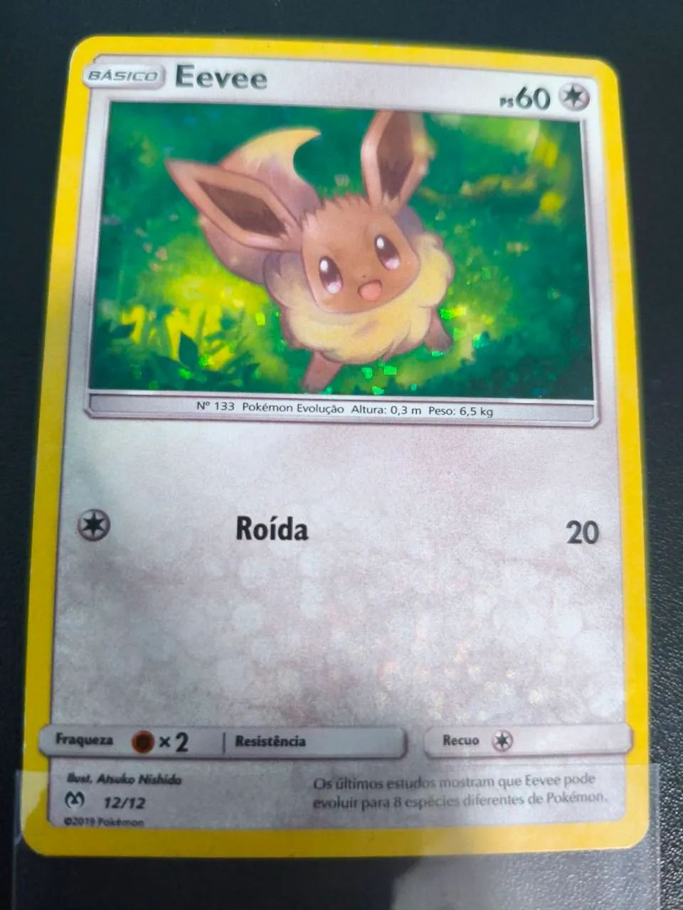 Carta TCG Eevee 2019 12/12  - Foto 2