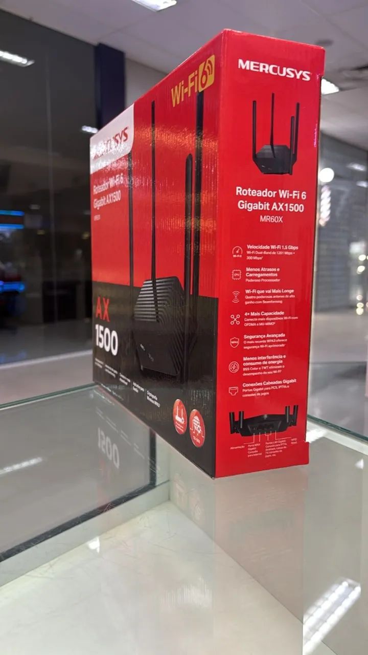 ROTEADOR MERCUSYS WI-FI 6 GIGABIT AX1500 - Foto 3