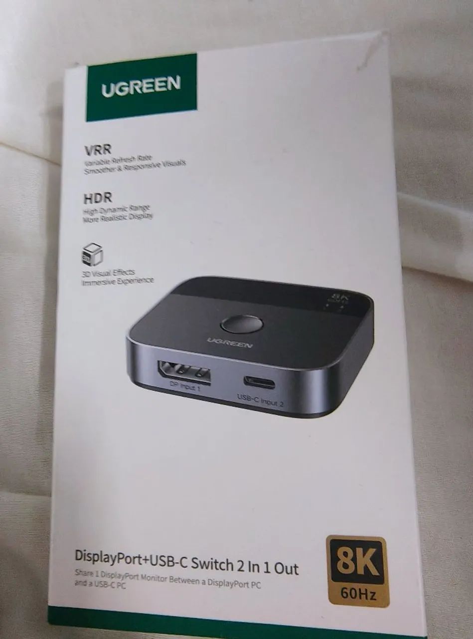 Switch Ugreen display porta+USB C 2x1