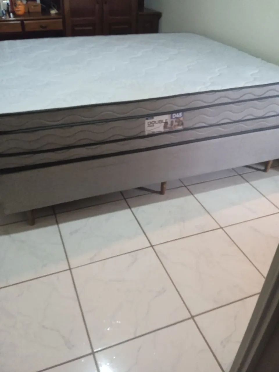 Cama box e colchão Queen ortopédico Dolbe Face  - Foto 3