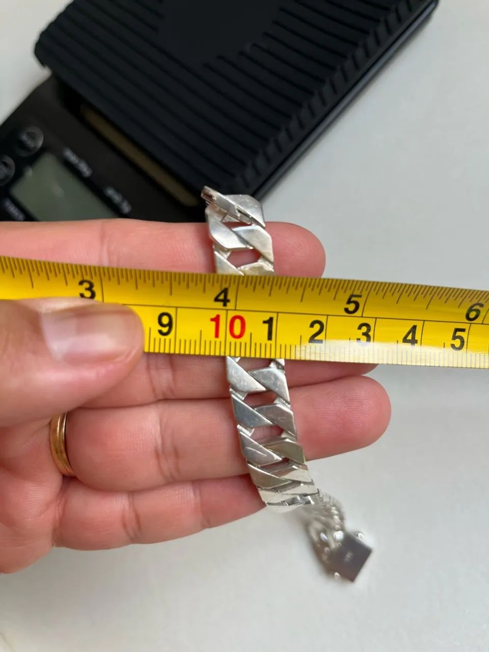 Pulseira de prata 925 Fireblade 12mm - Foto 3