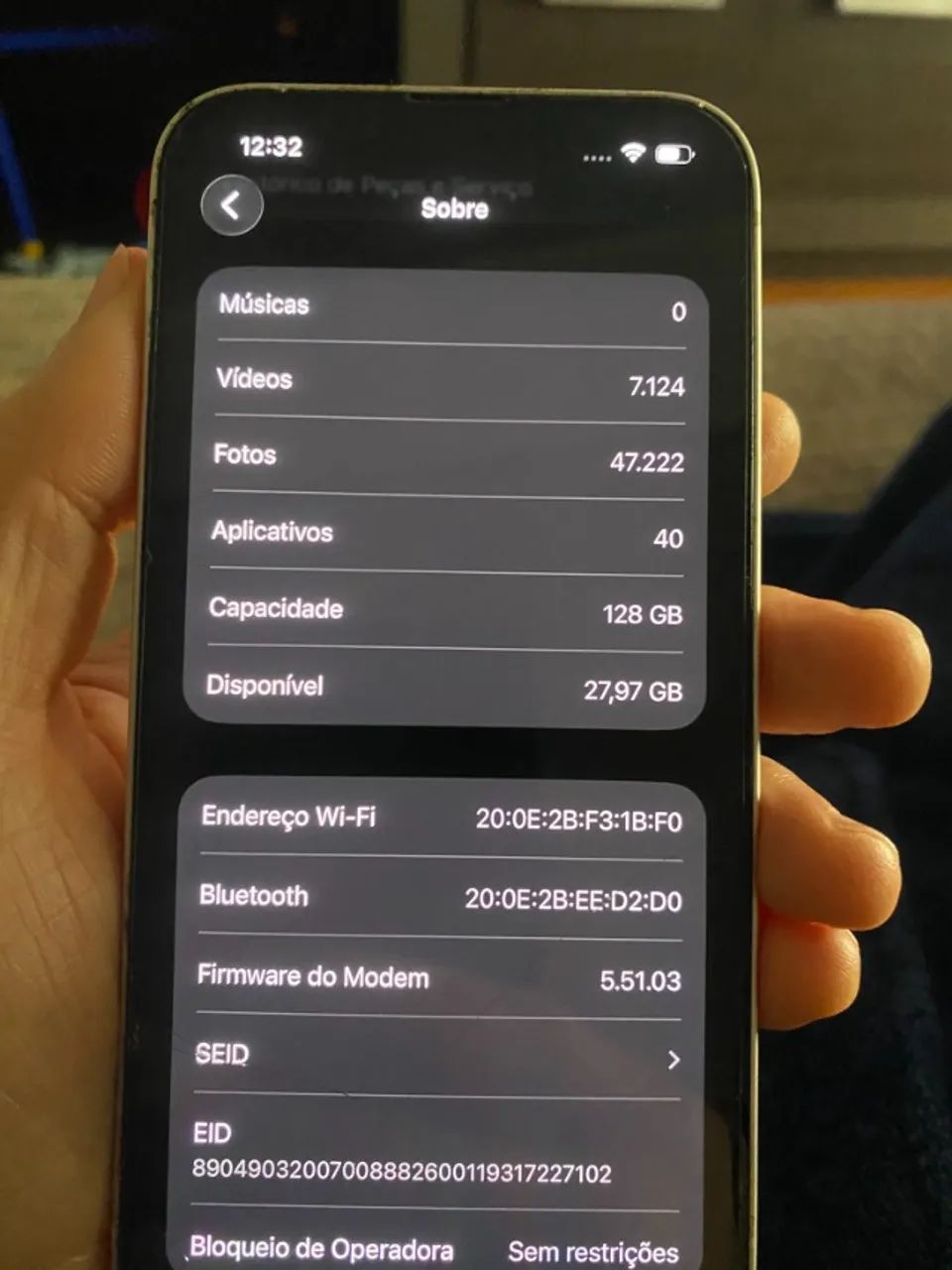 iPhone 13 128 GB branco com caixa ? R$ 1.790 - Foto 3