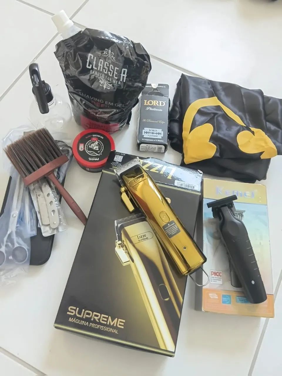 Kit de barbeiro 