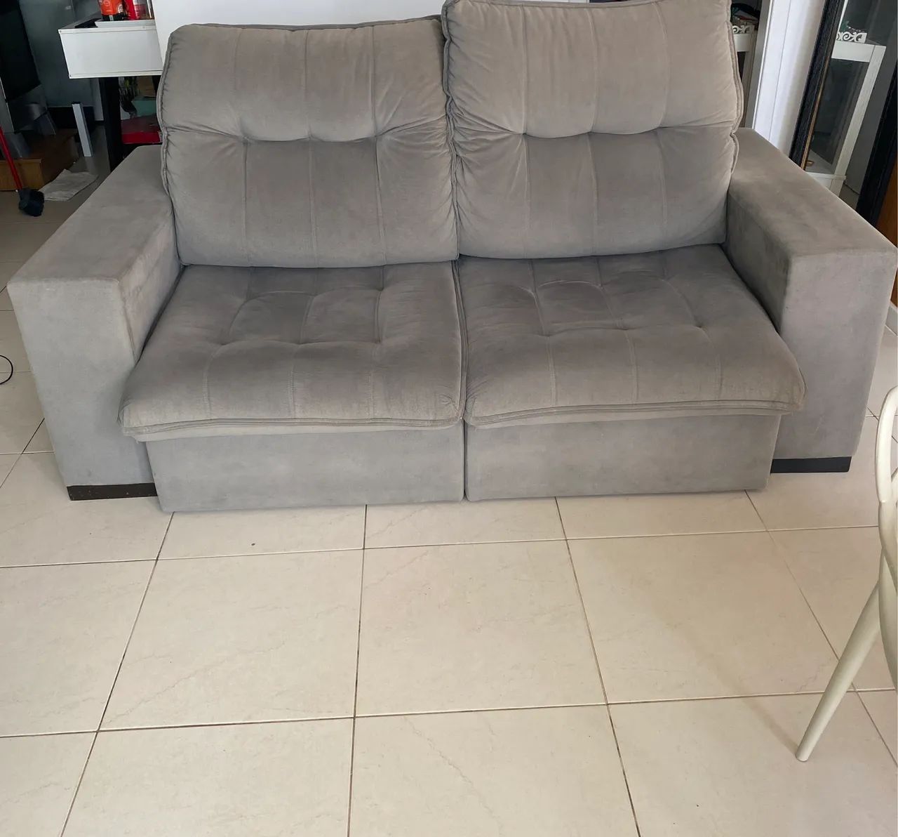 Sofá Cinza Retrátil  - Foto 3