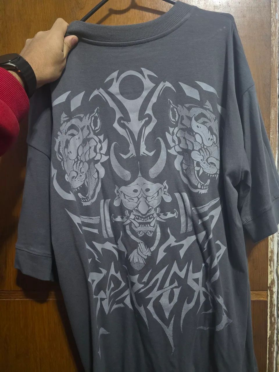 Camiseta oversized berzerk chumbo p - Foto 2