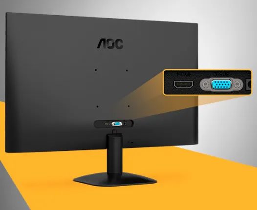 Monitor de Computador Aoc 24", led, full hd, 100 Hz, HDMI/VGA - Foto 2