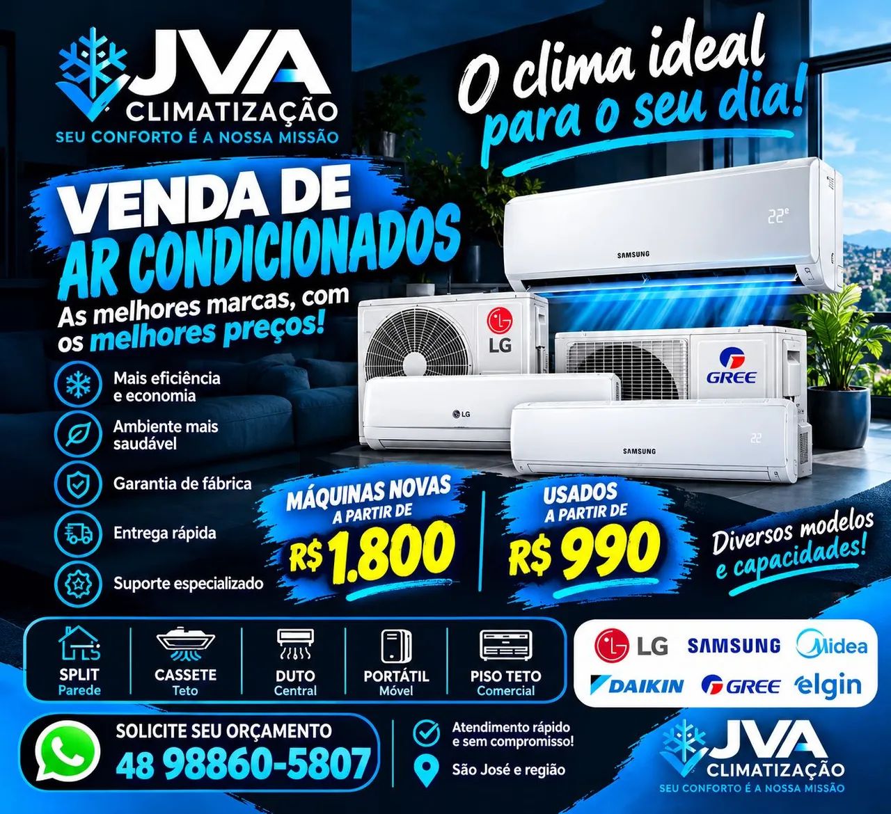 Venda de ar condicionado