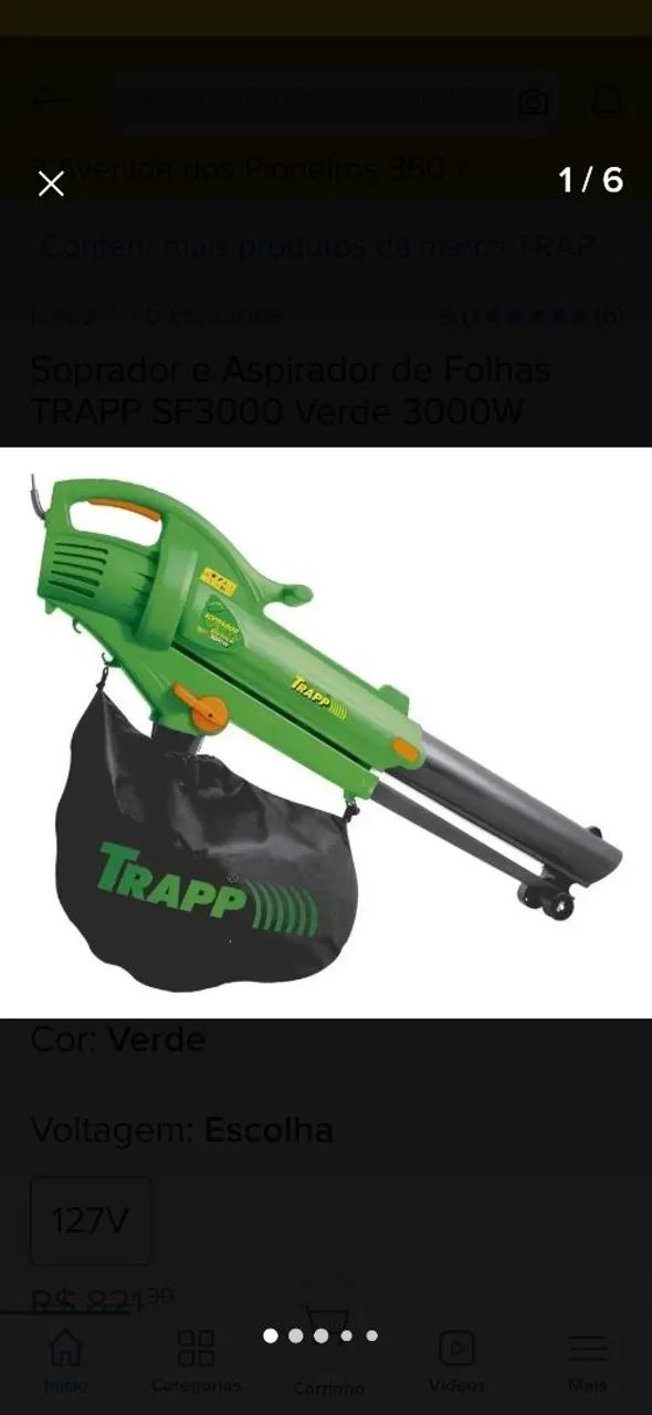 Soprador Trapp 250,00 R$