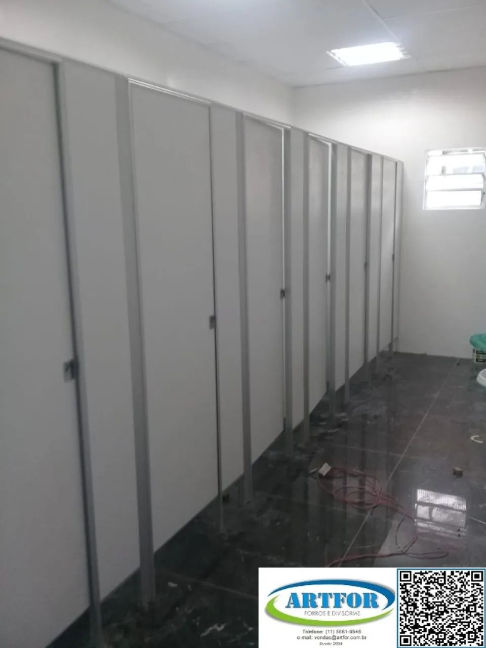 Divisória Sanitária Naval, na Cor Cimento Queimado. Venda e Instalação, Artfor Divisórias. - Foto 2