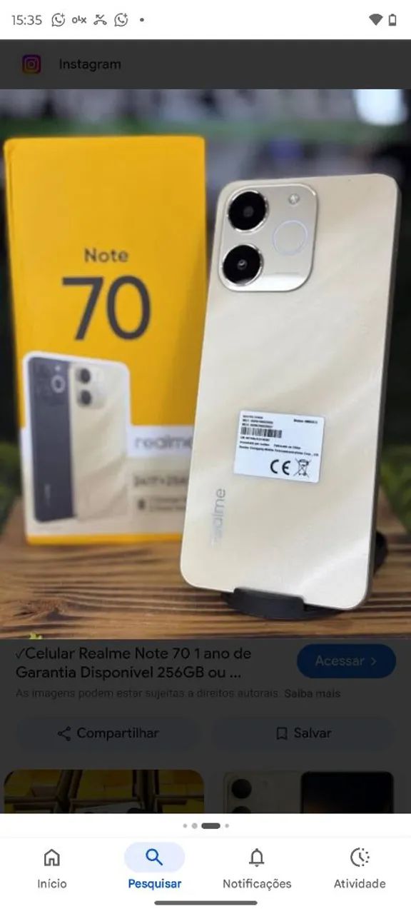 REALME NOTE 70 128GB - MAIS ESPAÇO E DESEMPENHO  - Foto 3