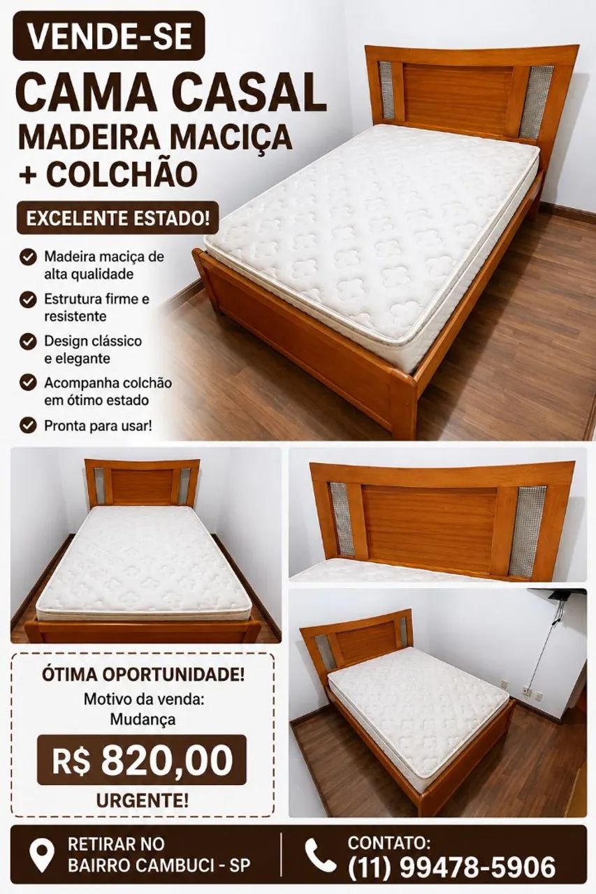 Cama casal linda