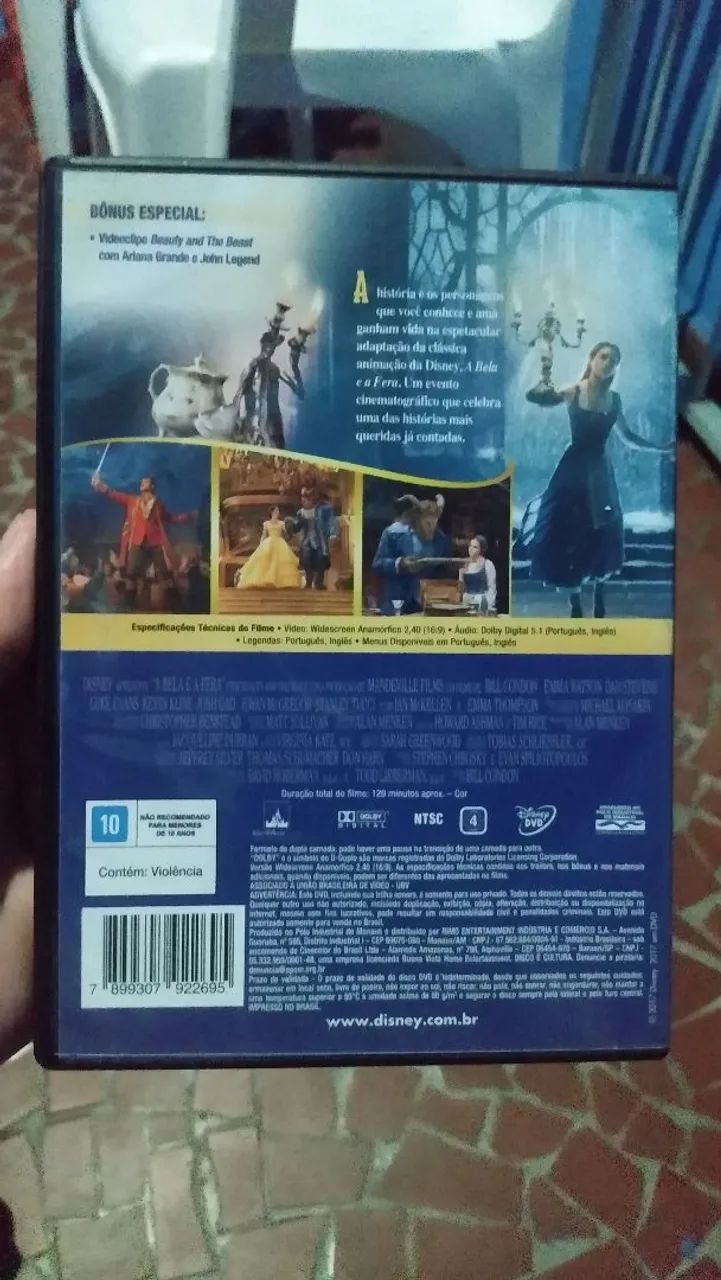 Filme DVD original a bela e a fera ótimo estado.  - Foto 4