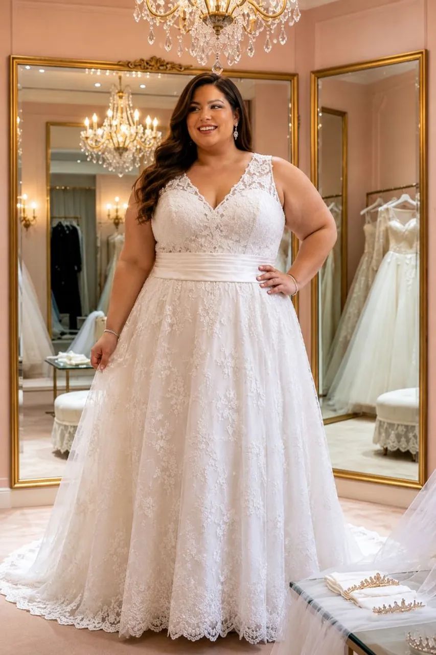 Vestido de noiva plus size 