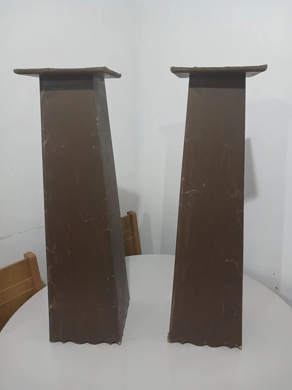 Vendo 2 cachepos de caso  em mdf rustico - Foto 2